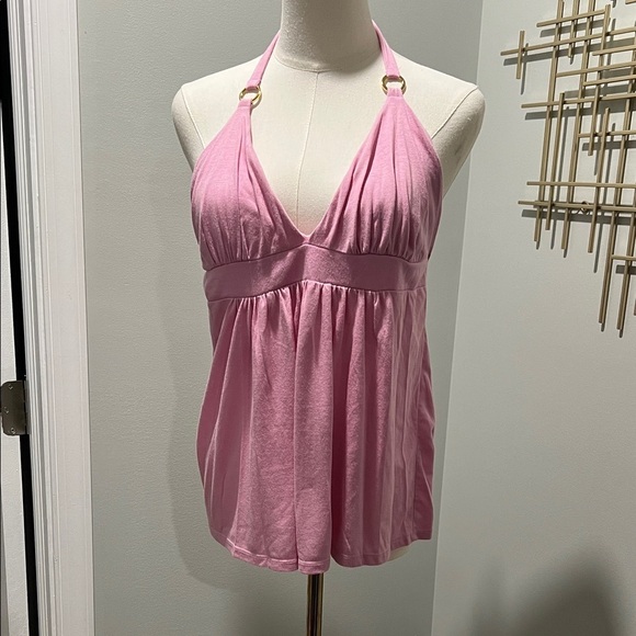Moda International Tops - Moda International Pink Halter Top